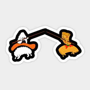 Food battle Sticker